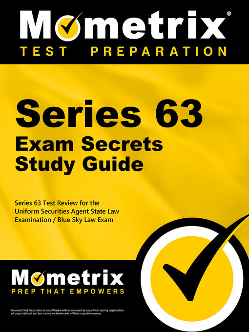Title details for Series 63 Exam Secrets Study Guide by Series 63 Exam Secrets Test Prep Team - Wait list